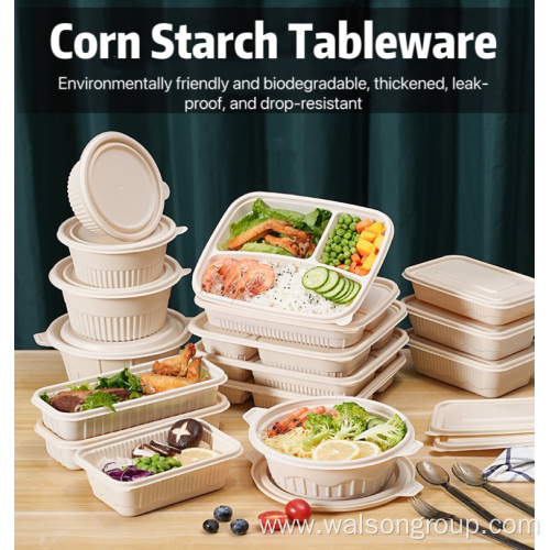 NEW Design Biodegradable Disposable Corn Starch Tableware